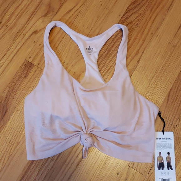 alo knot tank bra